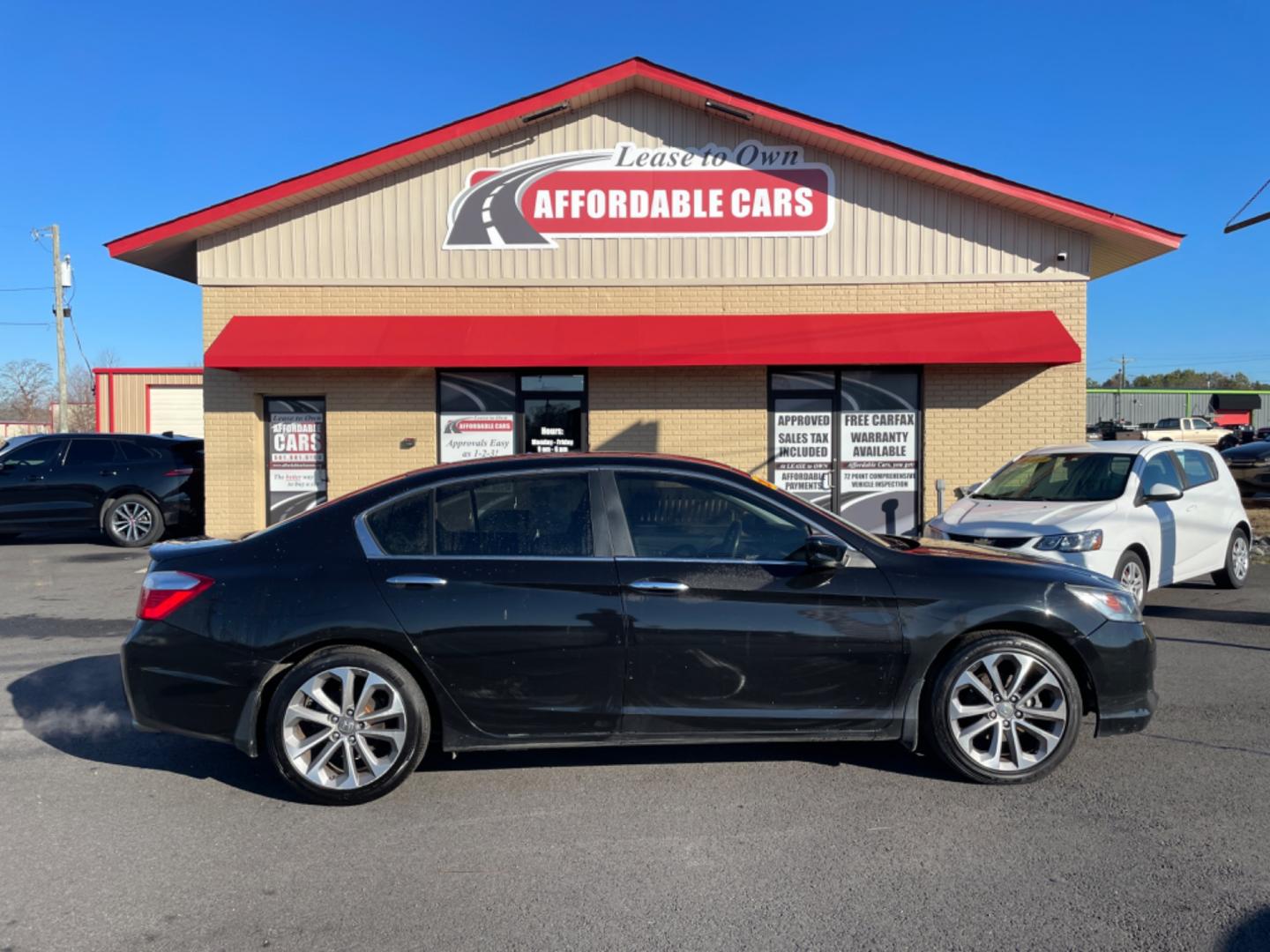 2013 Black Honda Accord (1HGCR2F51DA) with an 4-Cyl, i-VTEC, 2.4 Liter engine, Automatic, CVT transmission, located at 8008 Warden Rd, Sherwood, AR, 72120, (501) 801-6100, 34.830078, -92.186684 - Photo#0